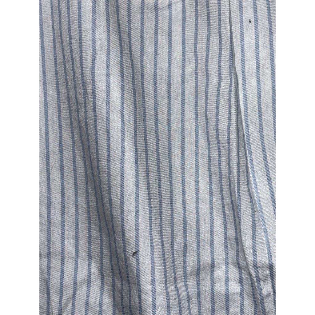 Levi's XL White Blue Striped Button Up Blouse Womens Boho Casual Top
