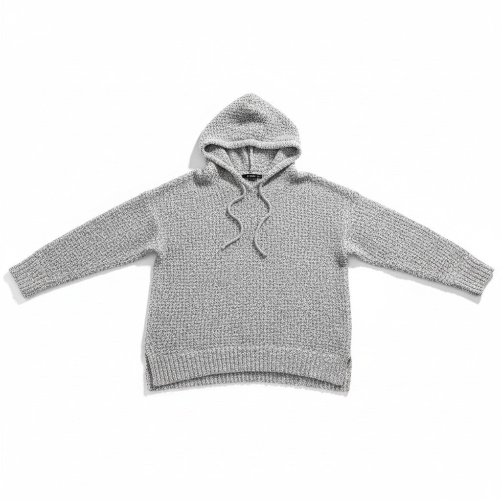 Absolutely Famous XL Gray Womens Pullover Hoodie Sweater Cozy Casual Relaxed Fit
