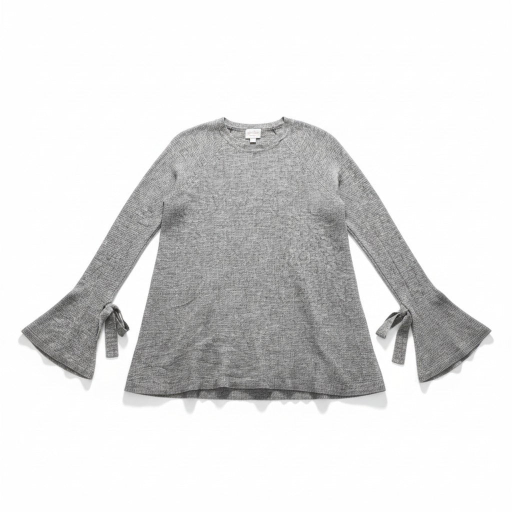 Isabel Maternity by Ingrid & Isabel L Gray Bell Sleeve Knit Sweater Womens Top