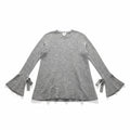Isabel Maternity by Ingrid & Isabel L Gray Bell Sleeve Knit Sweater Womens Top