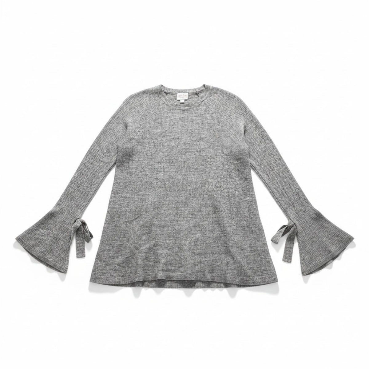 Isabel Maternity by Ingrid & Isabel L Gray Bell Sleeve Knit Sweater Womens Top