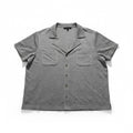 Jane + Delancey XL Gray Womens Button Up Shirt Short Sleeve Cozy Casual Top
