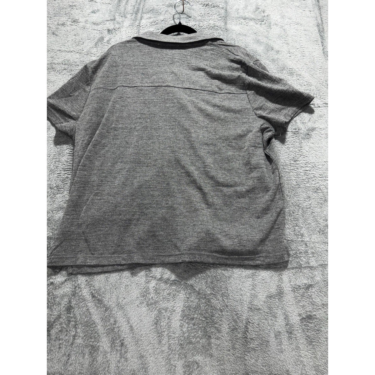 Jane + Delancey XL Gray Womens Button Up Shirt Short Sleeve Cozy Casual Top
