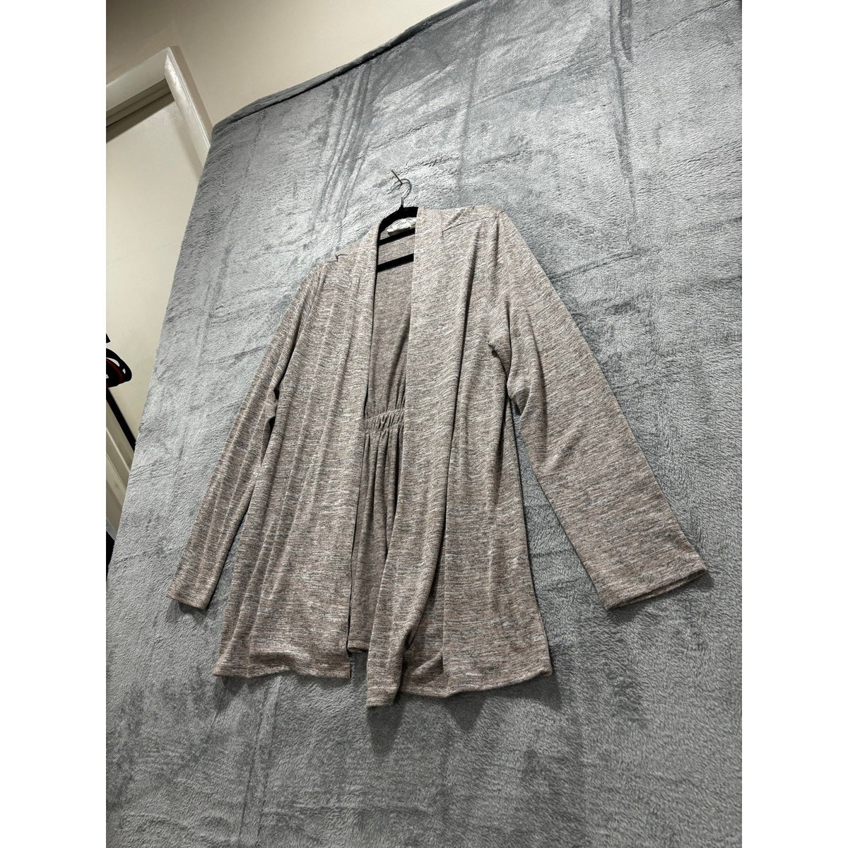 Workshop Republic Clothing XL Gray Womens Cardigan Open Front Casual Cozy Boho