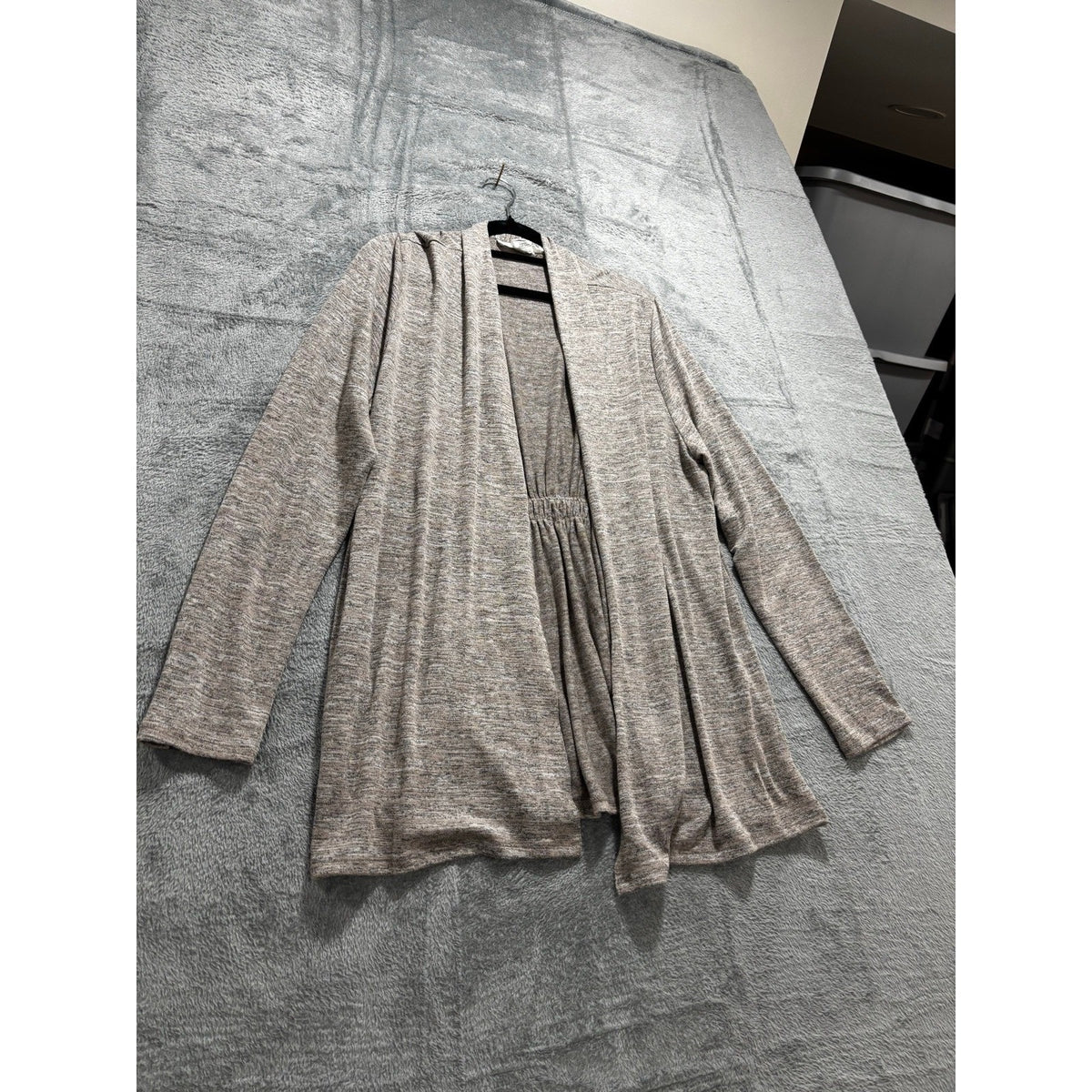 Workshop Republic Clothing XL Gray Womens Cardigan Open Front Casual Cozy Boho