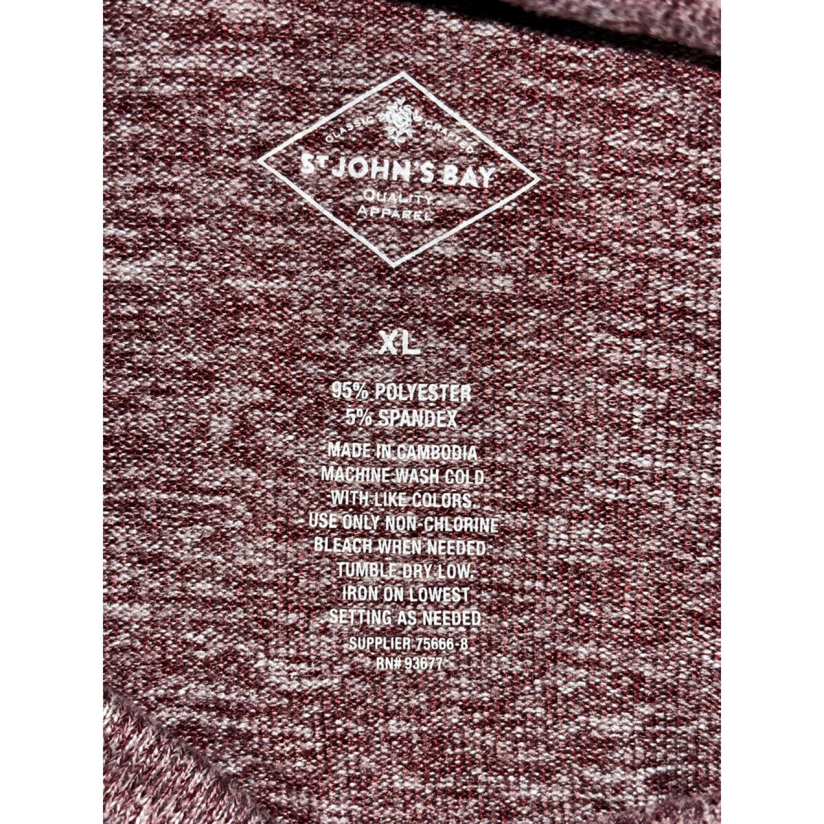 St John's Bay XL Womens Pink Colorblock Funnel Neck Pullover Casual Cozy Top