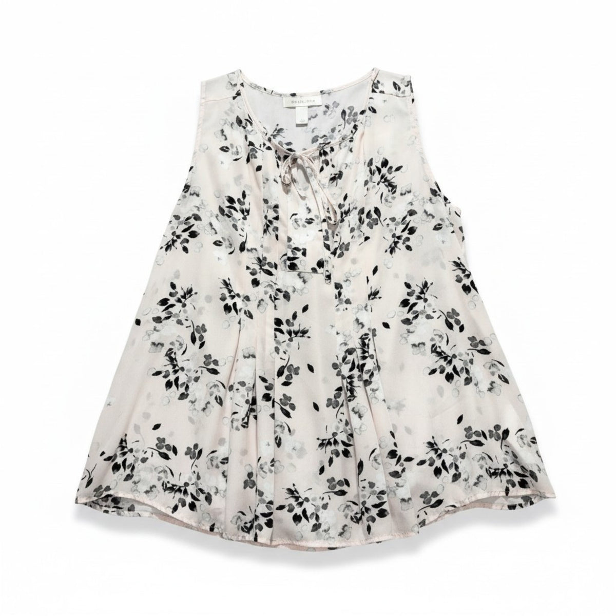 Emaline L Pink Floral Sleeveless V-Neck Blouse Womens Boho Casual