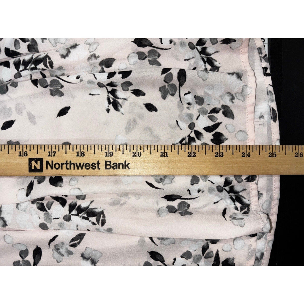 Emaline L Pink Floral Sleeveless V-Neck Blouse Womens Boho Casual
