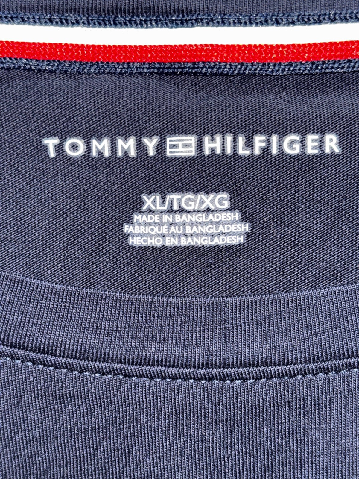 Tommy Hilfiger Womens XL Navy Red Graphic Tee Bundle Lot of 2 Casual Preppy