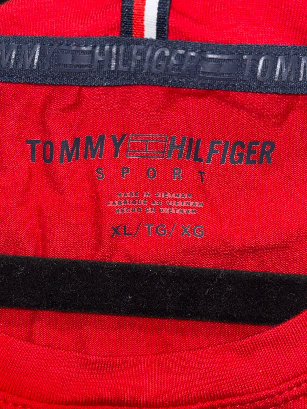 Tommy Hilfiger Womens XL Navy Red Graphic Tee Bundle Lot of 2 Casual Preppy