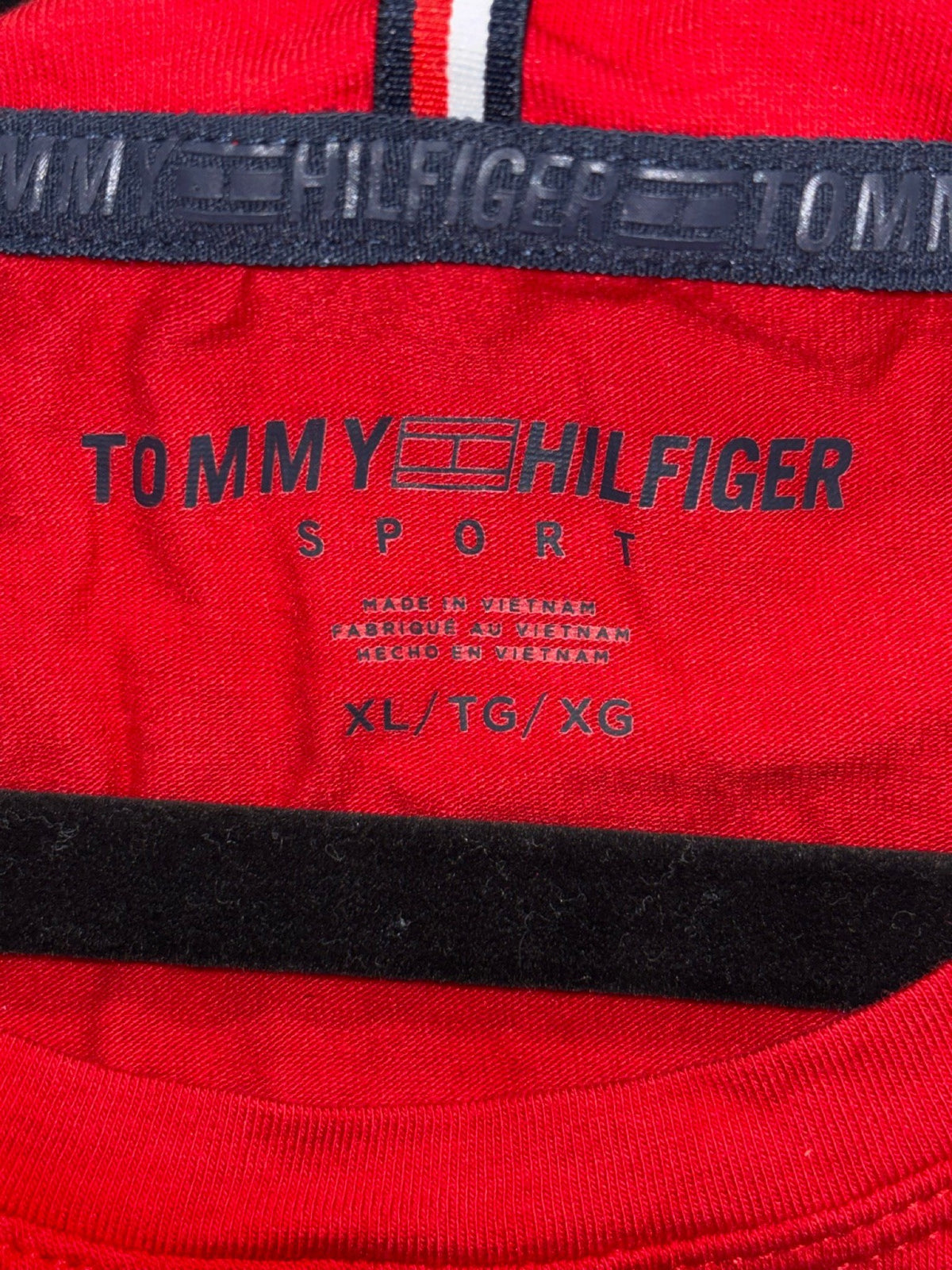 Tommy Hilfiger Womens XL Navy Red Graphic Tee Bundle Lot of 2 Casual Preppy