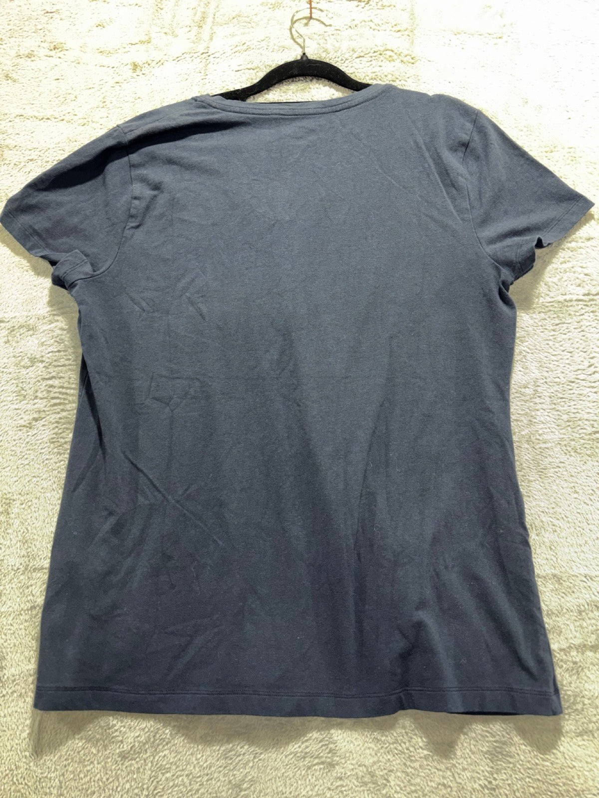 Nautica Womens XL Navy Blue V-Neck Tee Casual Preppy