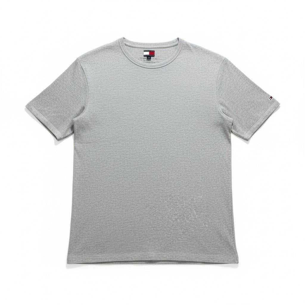 Tommy Hilfiger XL Gray Crewneck Short Sleeve Tee Casual Athleisure Preppy