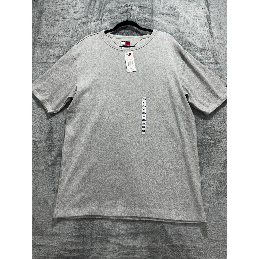 Tommy Hilfiger XL Gray Crewneck Short Sleeve Tee Casual Athleisure Preppy