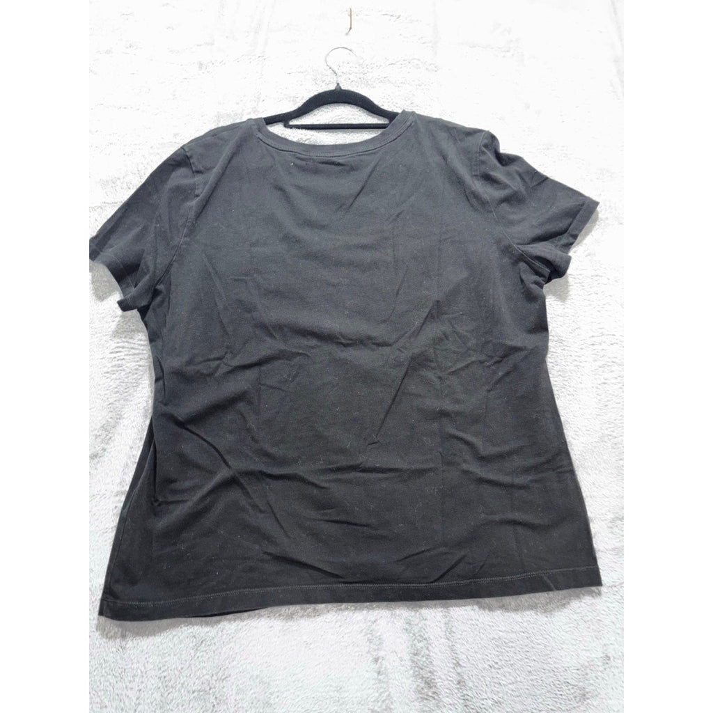 Tommy Hilfiger XL Black Crewneck Short Sleeve Tee Casual Athleisure