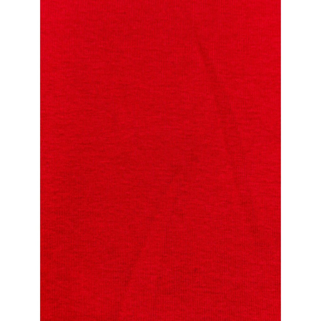 Tommy Hilfiger XL Red Womens Cold Shoulder Short Sleeve Tee Shirt Preppy Casual