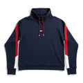 Tommy Hilfiger Sport Womens L Navy Blue Cowl Neck Pullover Sweatshirt Athleisure