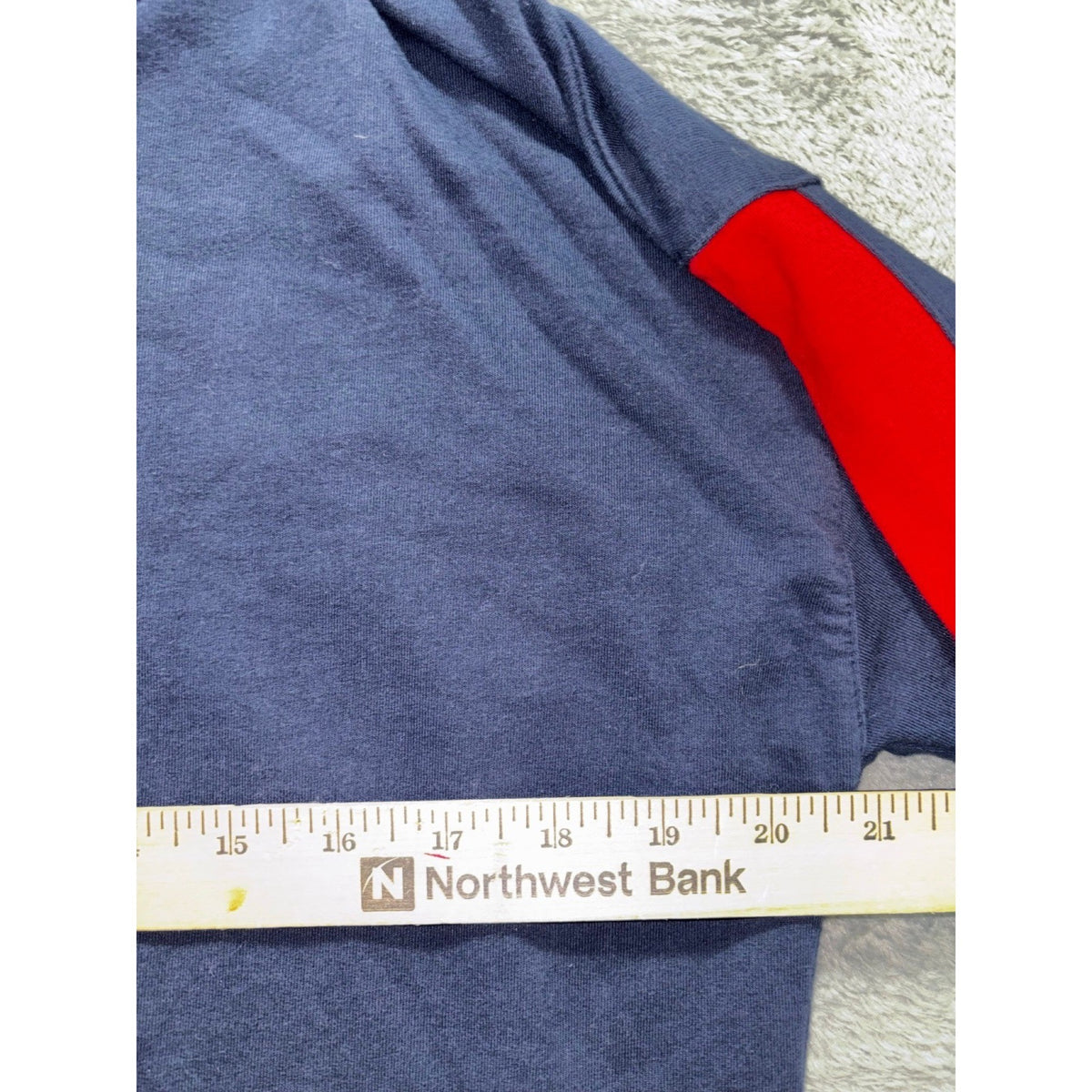 Tommy Hilfiger Sport Womens L Navy Blue Cowl Neck Pullover Sweatshirt Athleisure