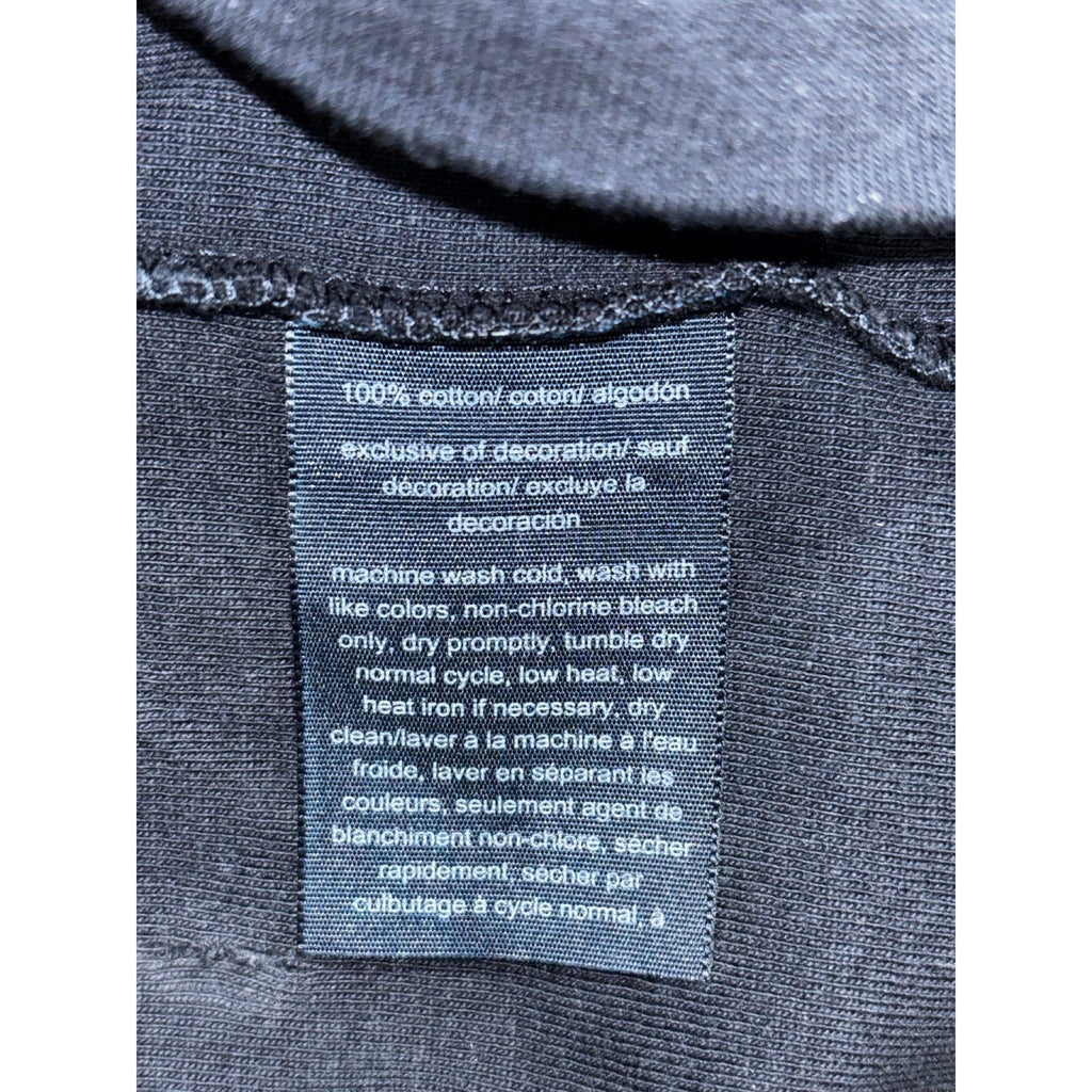 Tommy Hilfiger L Navy Blue Womens Long Sleeve Crewneck Tee Casual Preppy Shirt