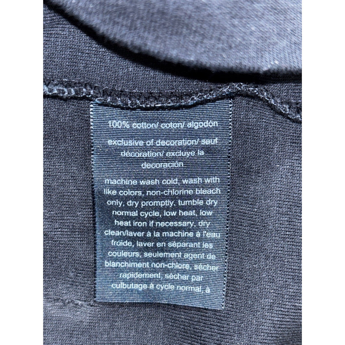 Tommy Hilfiger L Navy Blue Womens Long Sleeve Crewneck Tee Casual Preppy Shirt