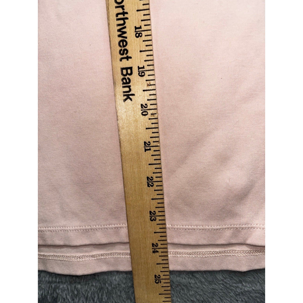 Calvin Klein XL Womens Pale Pink Boatneck Roll-Tab Tee Casual Preppy Shirt Top