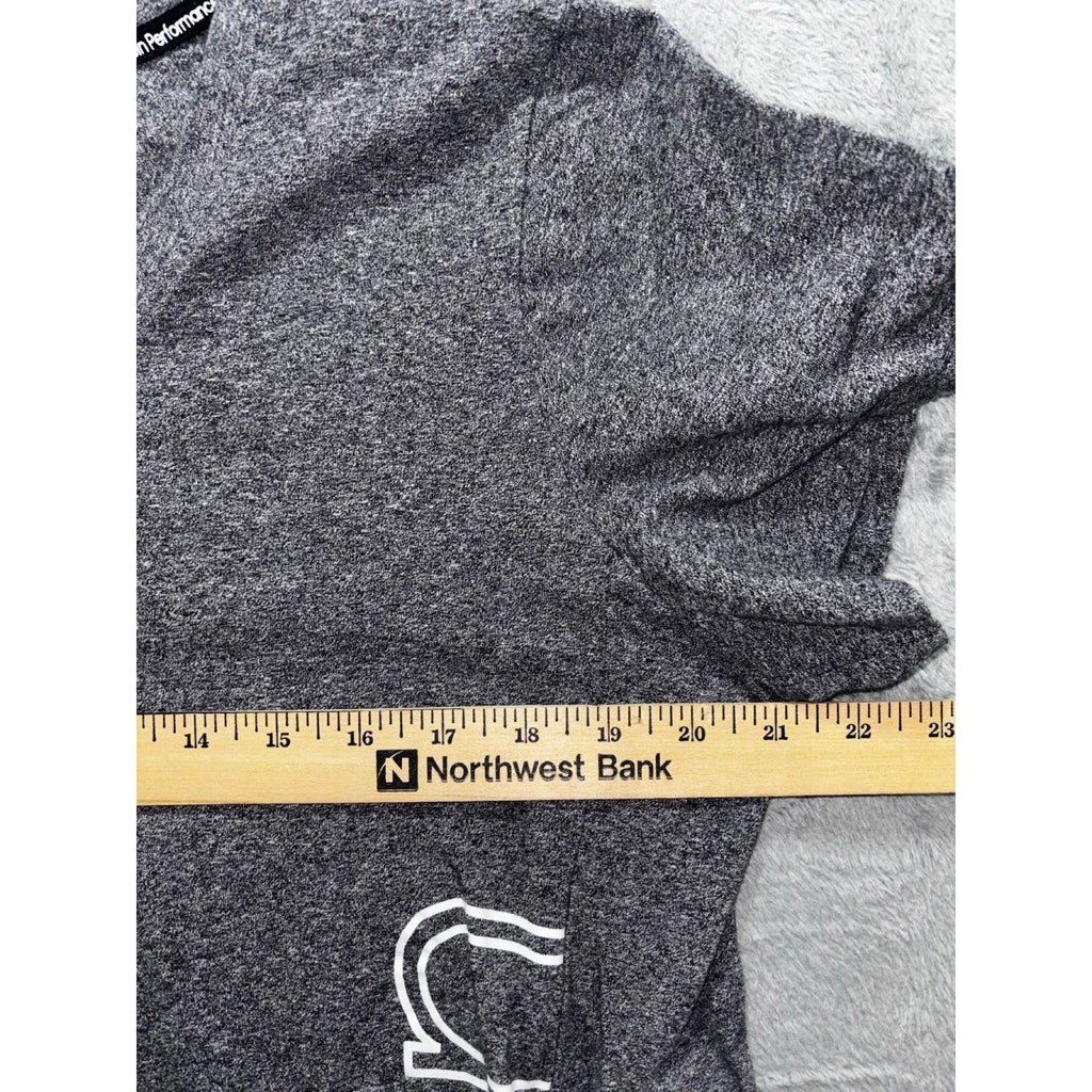 Calvin Klein Performance 1X Gray Womens V-Neck Tee Casual Athleisure Shirt