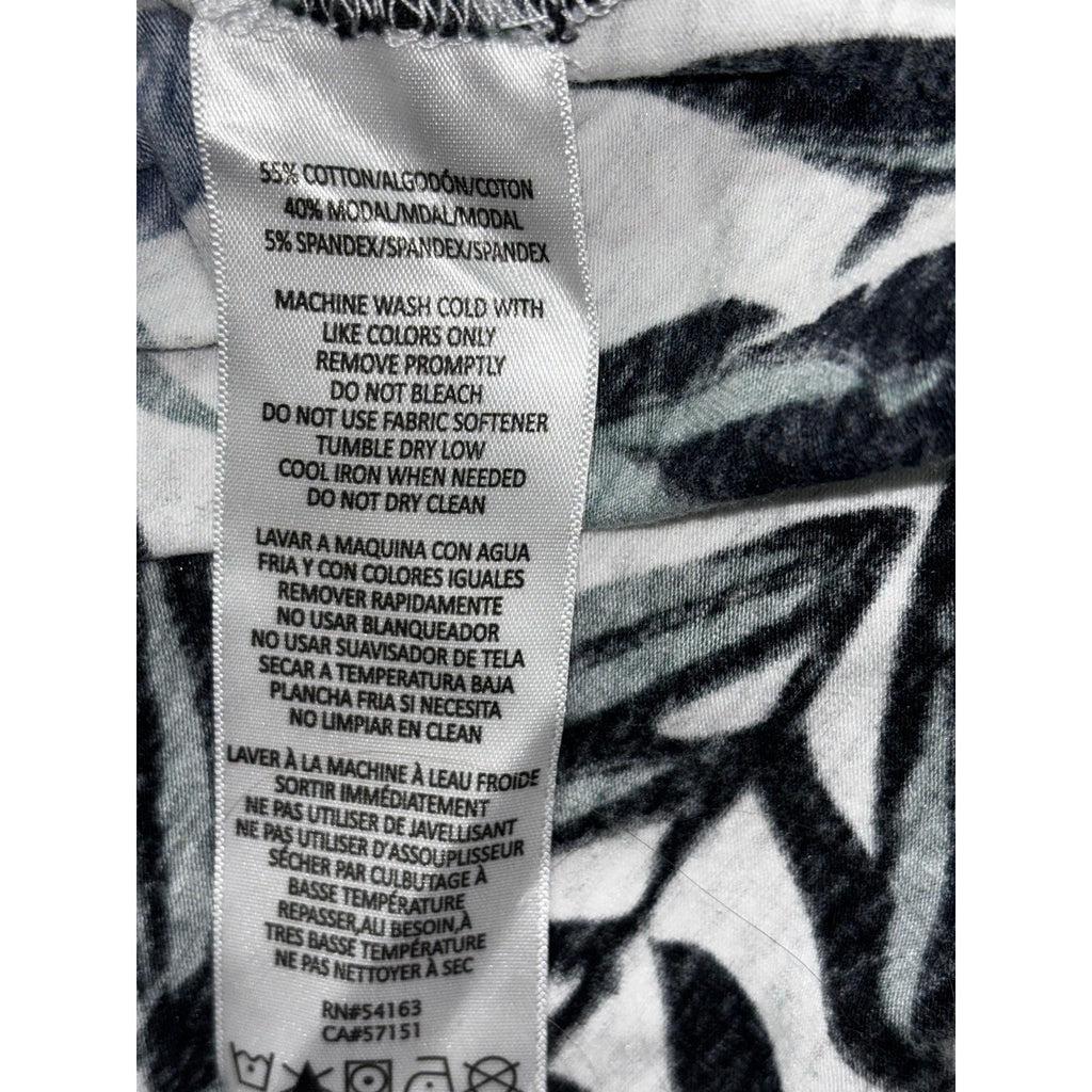Calvin Klein Performance XL Womens Palm Print Raglan Top Casual Boho Shirt