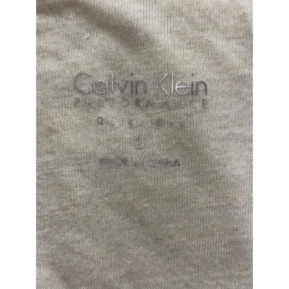 Calvin Klein Performance Womens L White Space Dye Zip Cardigan Jacket Athleisure