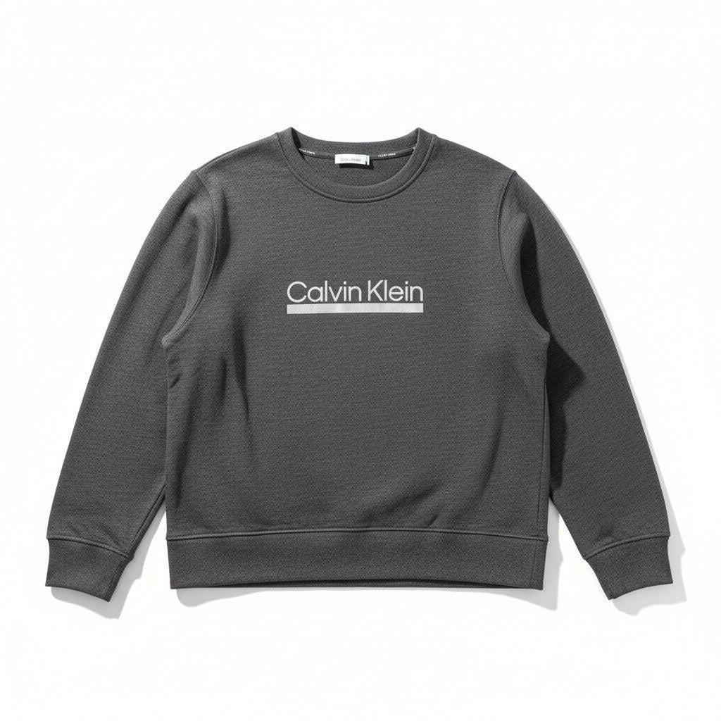 Calvin Klein Sleepwear Womens XL Gray Crewneck Sweatshirt Casual Cozy