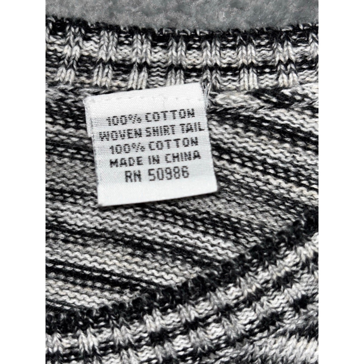 eight eight eight L Womens Black White Striped Layered Crewneck Sweater Casual