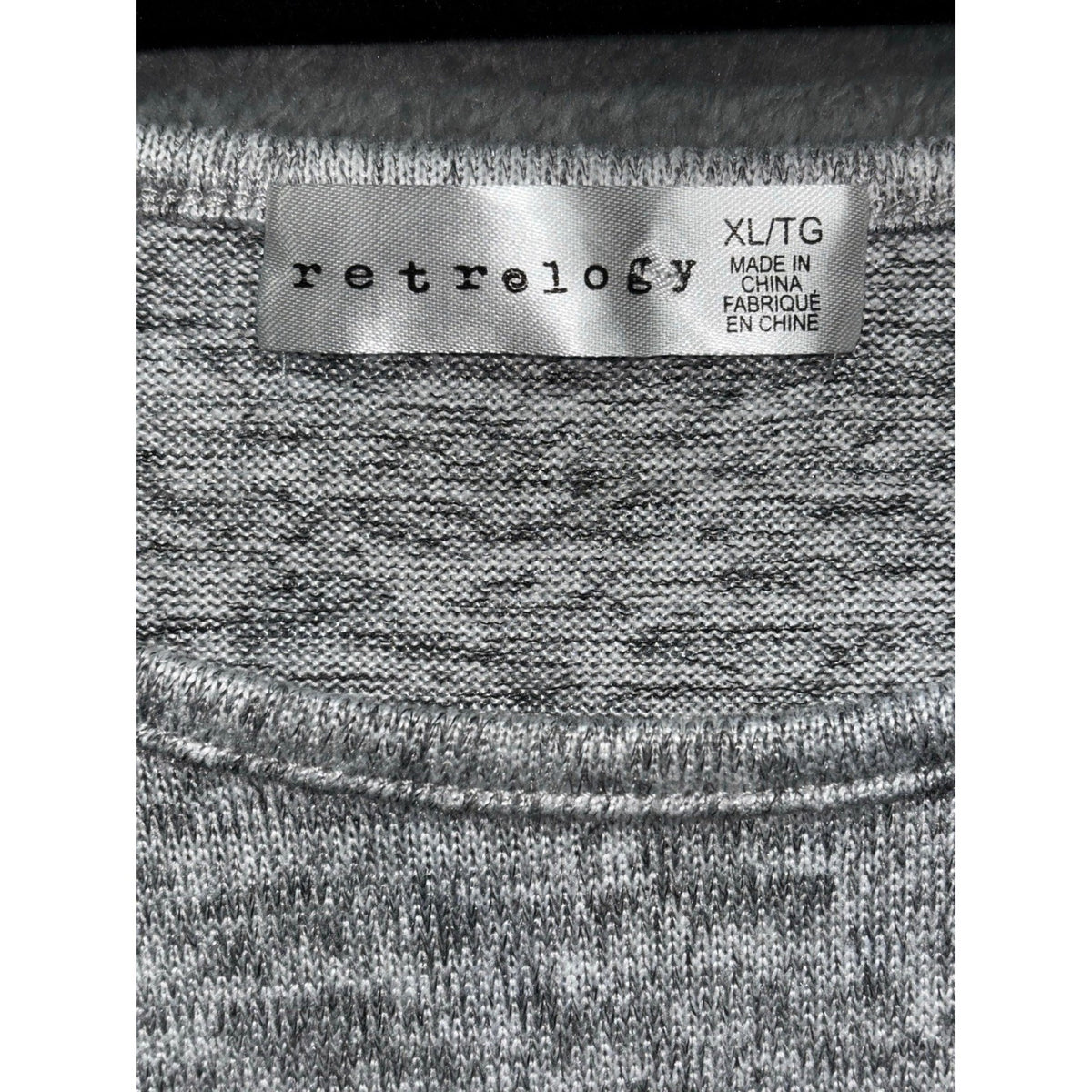 Retrelogy XL Womens Gray Paris Eiffel Tower Graphic 3/4 Sleeve Top Casual Cozy