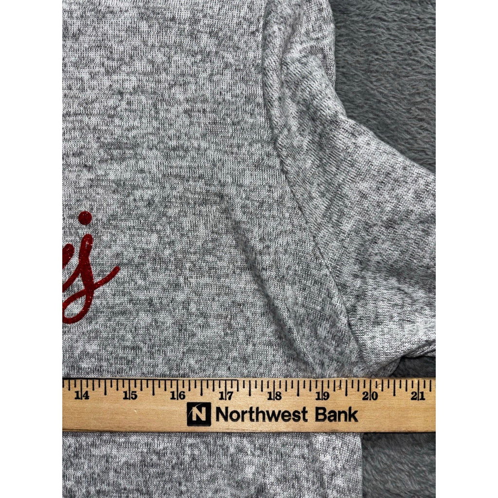 Retrelogy XL Womens Gray Paris Eiffel Tower Graphic 3/4 Sleeve Top Casual Cozy
