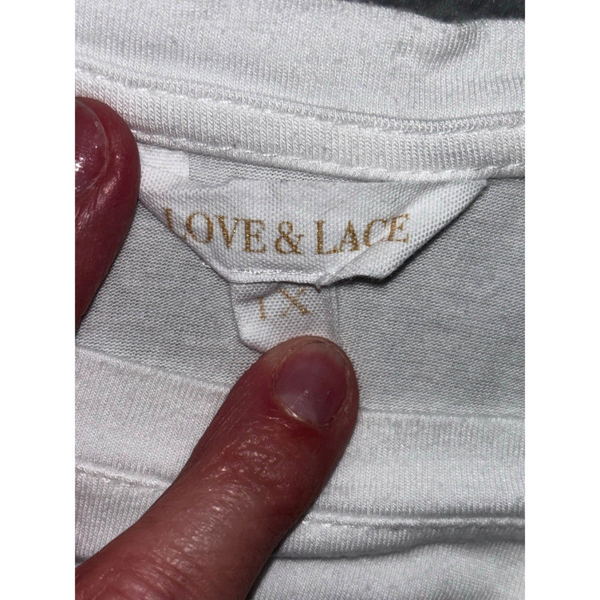 Love & Lace 1X White Womens Paris Graphic Tee Sheer Organza Sleeve Boho Casual