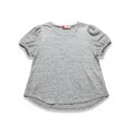 Simply Scarlett XL Gray Womens Rhinestone Embellished Tee Casual Cozy Boho