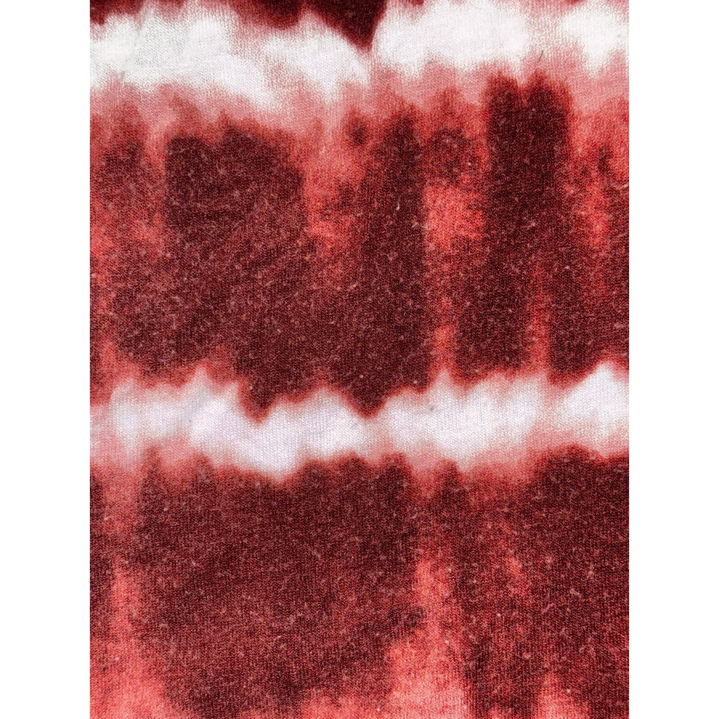 ARCHITECT Petites PL Womens Burgundy Tie Dye Stripe Long Sleeve Top Boho Casual