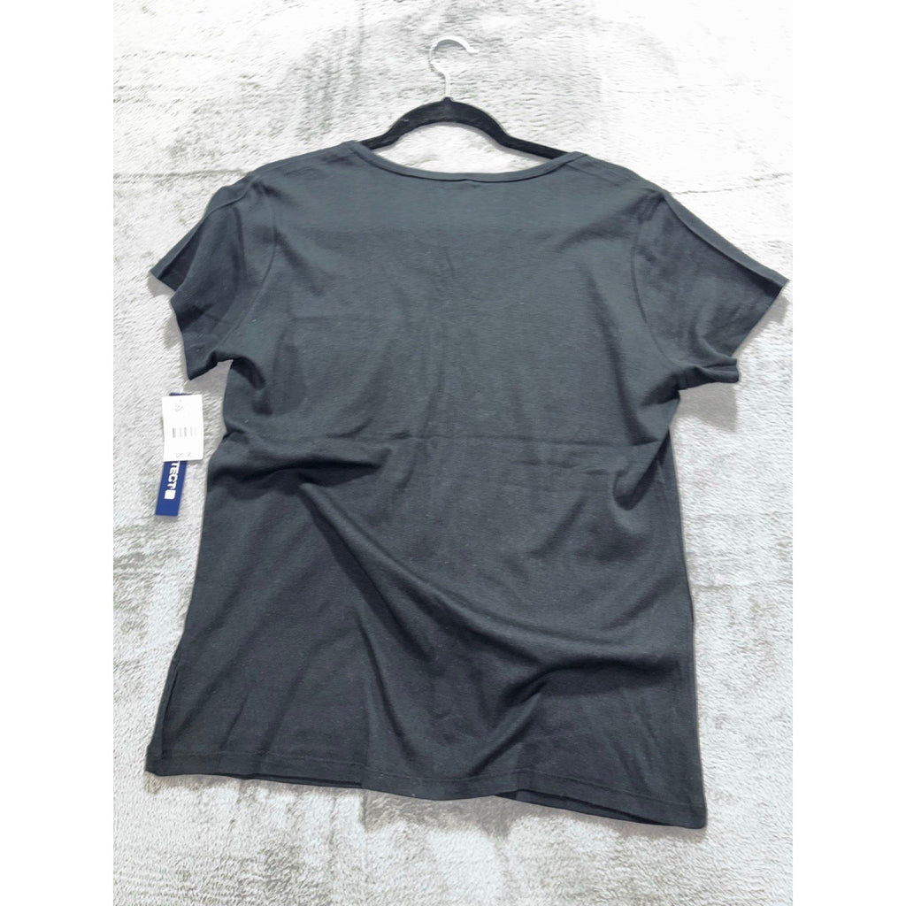 Architect XL Black Crewneck Tee Womens Casual Basic Cotton T-Shirt Boho New