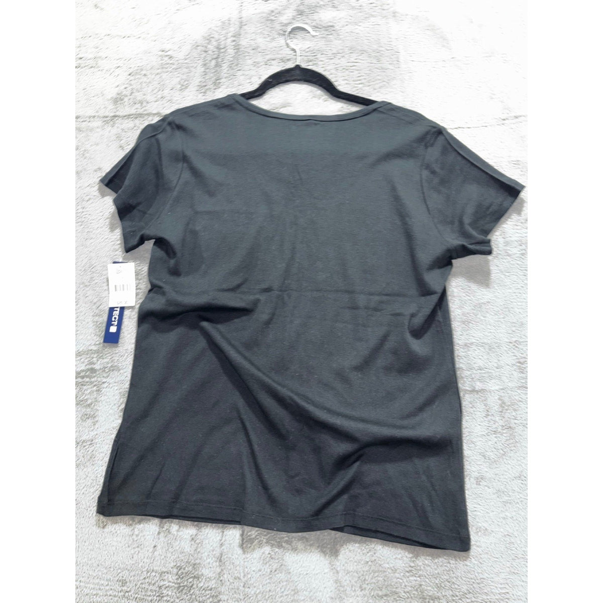 Architect XL Black Crewneck Tee Womens Casual Basic Cotton T-Shirt Boho New