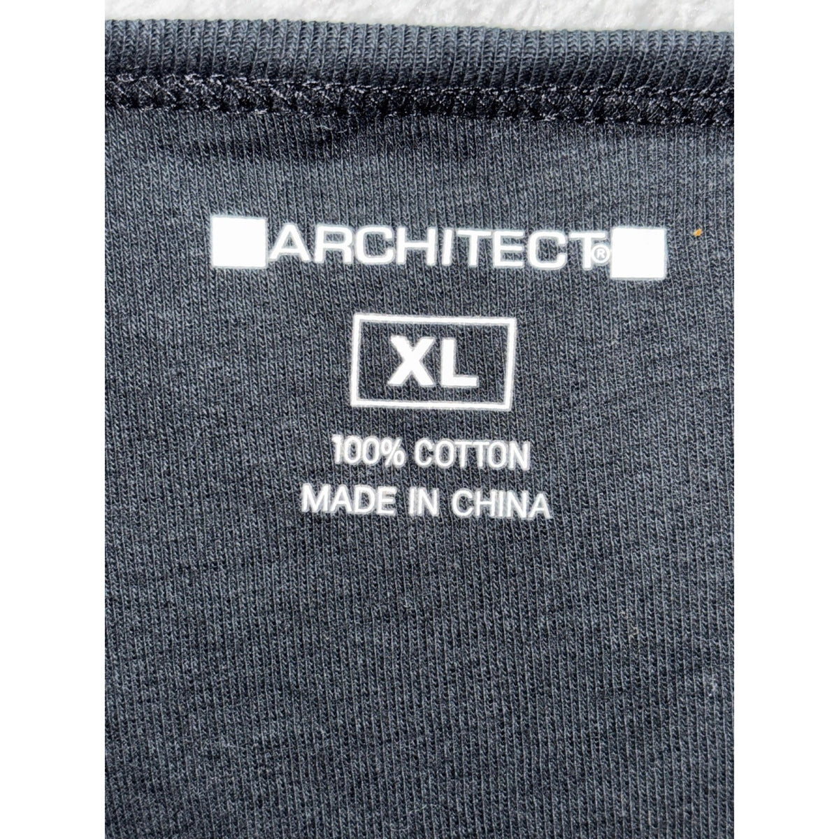 Architect XL Black Crewneck Tee Womens Casual Basic Cotton T-Shirt Boho New
