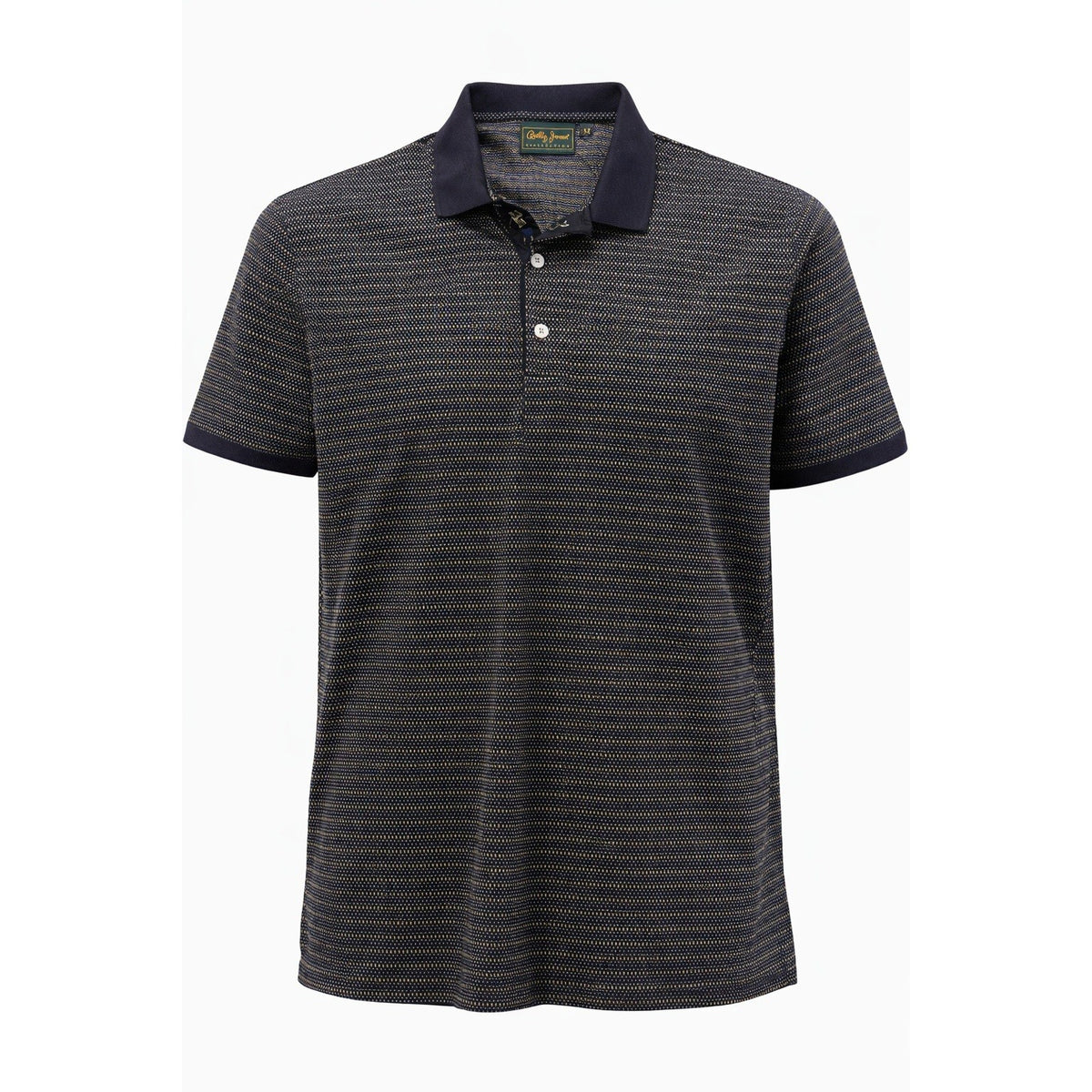 Bobby Jones Polo Shirt Mens M Navy Micro Dot Golf Classic Preppy Casual