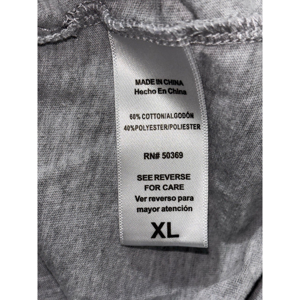 Juicy Couture Sport Womens XL Gray Pink Logo Crewneck Tee Casual Athleisure