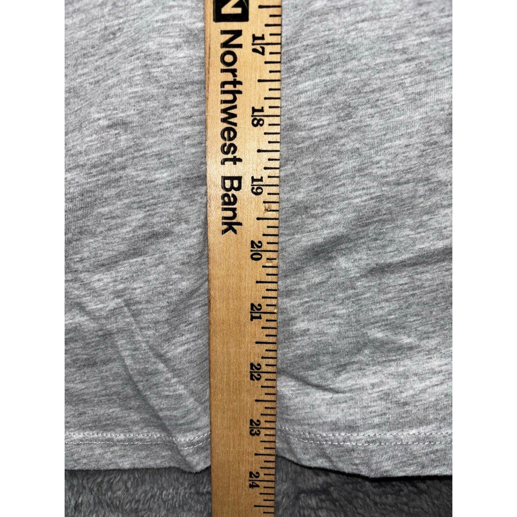 Juicy Couture Sport Womens XL Gray Pink Logo Crewneck Tee Casual Athleisure