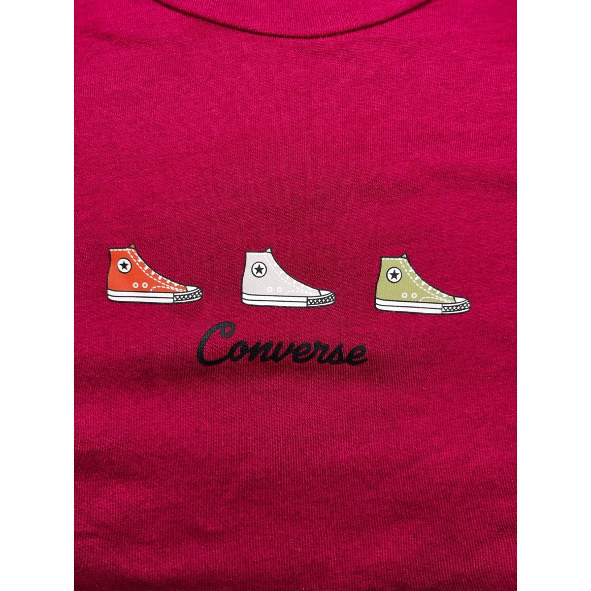 Converse XL Burgundy Graphic Crewneck Tee Shirt Casual Athleisure