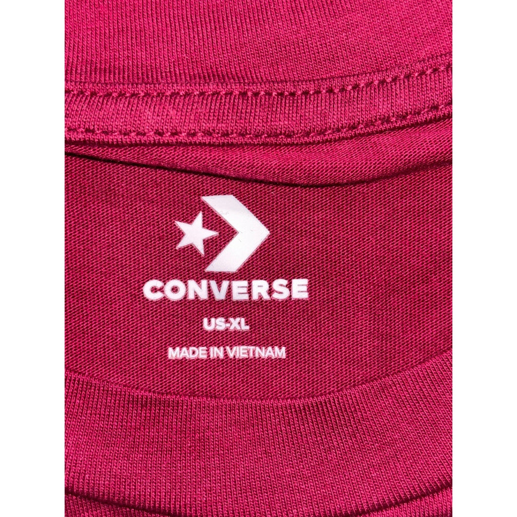 Converse XL Burgundy Graphic Crewneck Tee Shirt Casual Athleisure