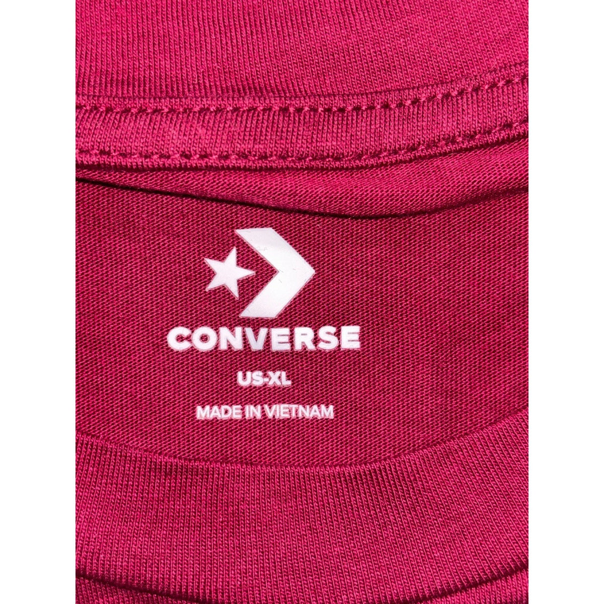 Converse XL Burgundy Graphic Crewneck Tee Shirt Casual Athleisure