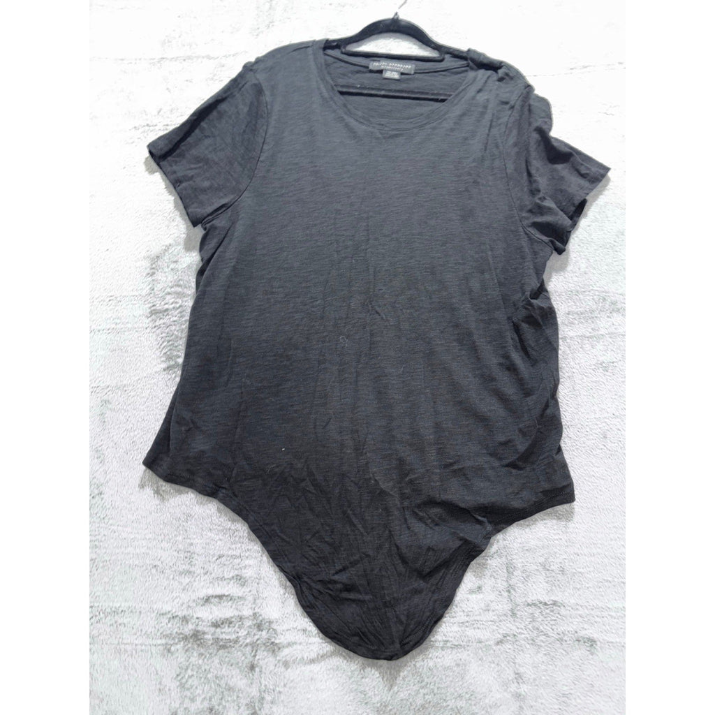 Social Standard by Sanctuary XXL Womens Black Asymmetric Hi-Lo Tee Casual Boho