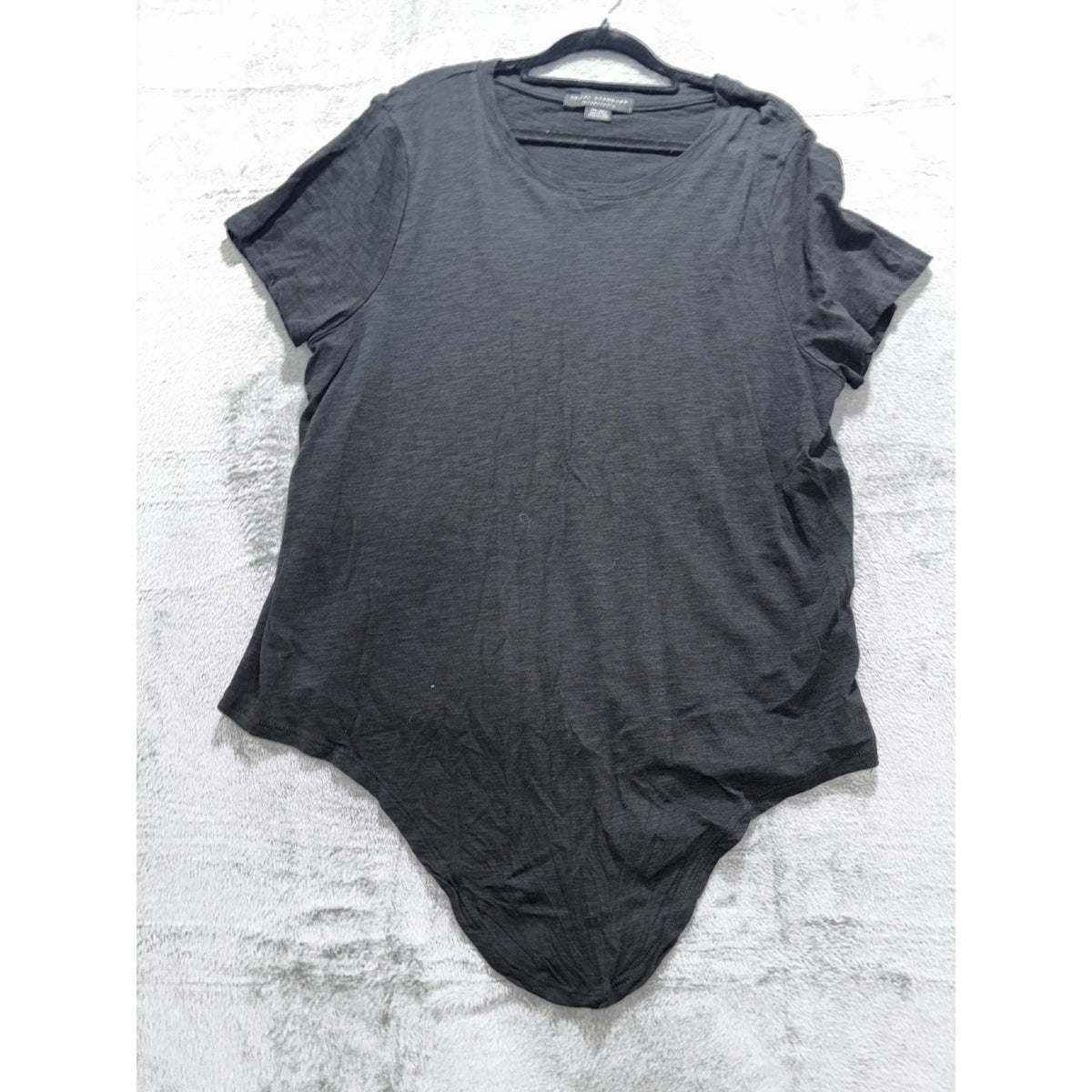 Social Standard by Sanctuary XXL Womens Black Asymmetric Hi-Lo Tee Casual Boho