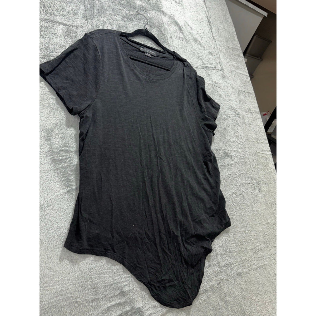 Social Standard by Sanctuary XXL Womens Black Asymmetric Hi-Lo Tee Casual Boho
