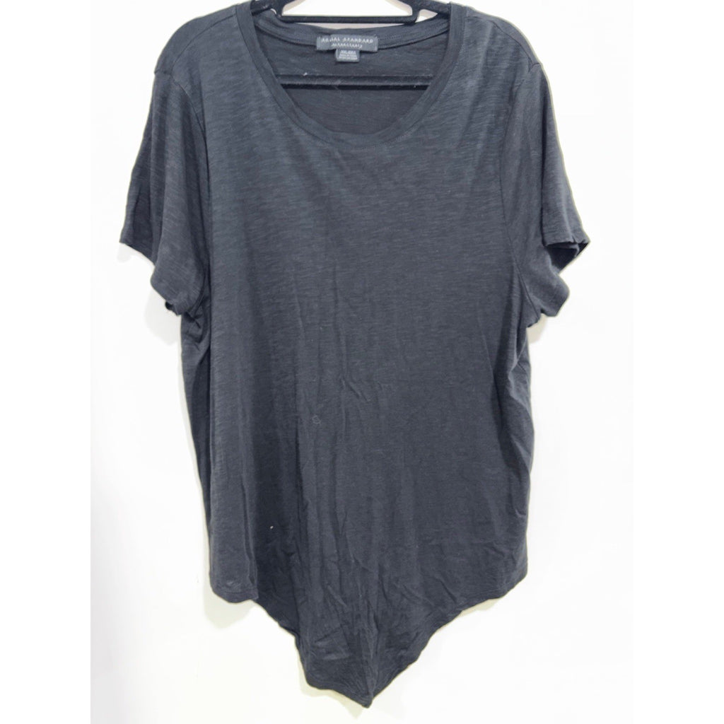 Social Standard by Sanctuary XXL Womens Black Asymmetric Hi-Lo Tee Casual Boho