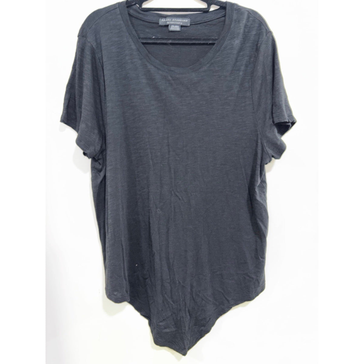 Social Standard by Sanctuary XXL Womens Black Asymmetric Hi-Lo Tee Casual Boho