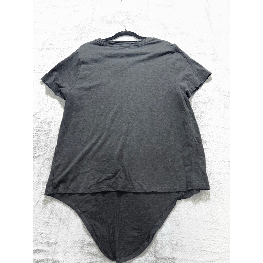 Social Standard by Sanctuary XXL Womens Black Asymmetric Hi-Lo Tee Casual Boho